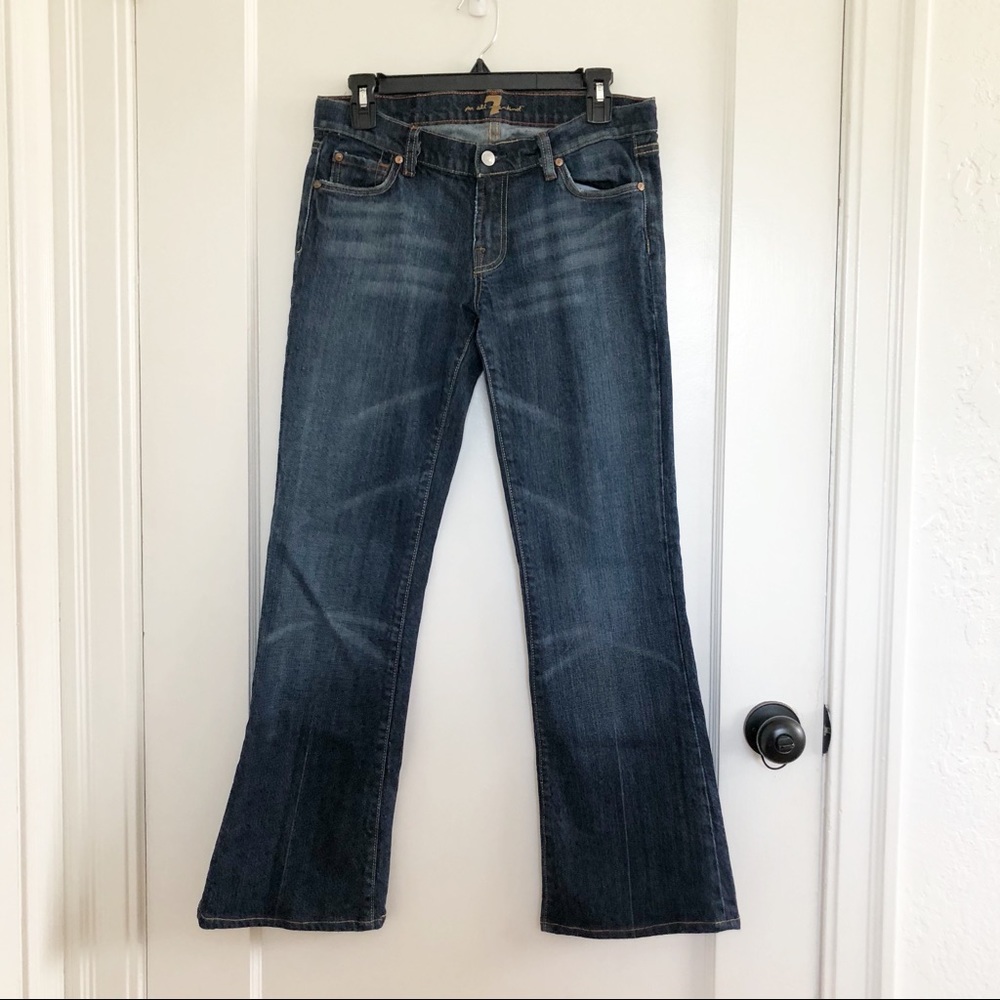 7 for all mankind bootcut sparkle jeans